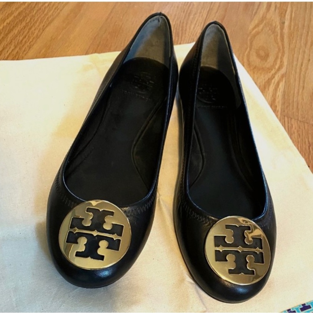 Tori Burch Black Flats